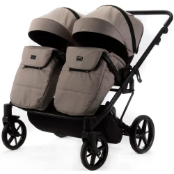 Коляска для двойни 2 в 1 Adamex Leo Duo Brown купить в Кишиневе. Фото 7