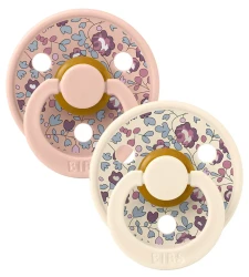 Пустышка круглая из латекса Bibs Liberty Eloise Blush Mix (6-18 мес.), 2 шт. купить в Кишиневе. Фото 1