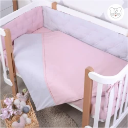 Комплект в кроватку Veres Point Pink (6 предметов), 120x60 cм купить в Кишиневе. Фото 1