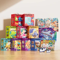 Puzzle educativ Mideer Level Up Level 2 Animal Families, 37 elemente cumpăra în Chișinau. Foto 4