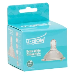 Tetina din silicon U-Grow Extra Wide Cross Hole cu flux rapid (6+ luni) cumpăra în Chișinau. Foto 2