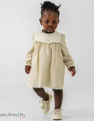 Платье с длинным рукавом Mymio Jacquard Beige (9-12М) купить в Кишиневе. Фото 4