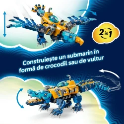 Set construcție Lego Dreamzzz Crocodile Submarine, 1107 elemente cumpăra în Chișinau. Foto 5