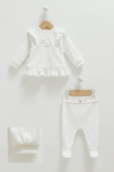 Комплект из 2 штук Caramell Romantıc Color Ivory (6-9М) купить в Кишиневе. Фото 1