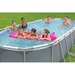 Каркасный бассейн Bestway Power Steel овальный 549x274x122 см, 13430 литров, серый купить в Кишиневе. Фото 3