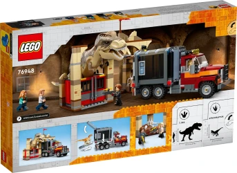 Set construcție Lego Jurassic World T. rex & Atrociraptor Dinosaur Breakout, 466 elemente cumpăra în Chișinau. Foto 8