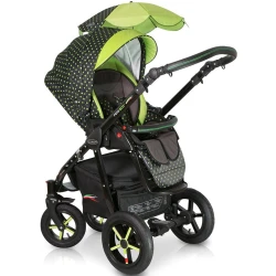 Коляска 3 в 1 Verdi Pepe Eco Green Dots купить в Кишиневе. Фото 2