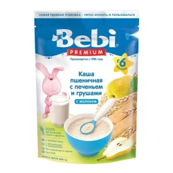 Каша Bebi пшеничная с печеньем и грушами на молоке (6 мес+), 200 гр купить в Кишиневе. Фото 1