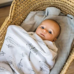 Pelinci din fibre de bambus și muselină BabyOno Grey (120x120 cm), 2 buc cumpăra în Chișinau. Foto 4