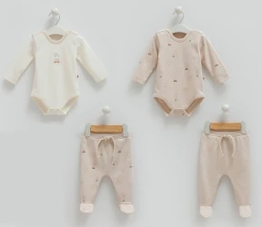Комплект из 4 штук Caramell Flaying Cars Beige купить в Кишиневе. Фото 1