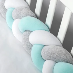 Apărătoare pătuț PernaMea Cosiță Turcoaz (1 piesă), 120x15 cm cumpăra în Chișinau. Foto 3