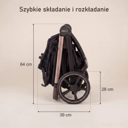 Cărucior 2/1 Adamex Como Satin Carbon cumpăra în Chișinau. Foto 13