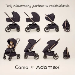 Cărucior 2/1 Adamex Como Satin Carbon cumpăra în Chișinau. Foto 14
