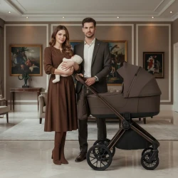 Cărucior 2/1 Adamex Bianco Chocolate Brown cumpăra în Chișinau. Foto 9