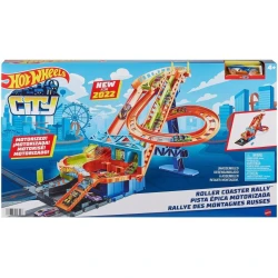 Set constructie Hot Wheels City Roller Coaster Rally, 2 elemente cumpăra în Chișinau. Foto 1