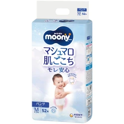 Подгузники-трусики Moony M (6-12 кг), 52 шт. купить в Кишиневе. Фото 1