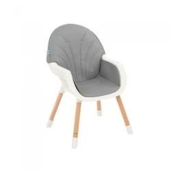 Scaun pentru hranire 2 in 1 Kikkaboo Nutri Wood Grey cumpăra în Chișinau. Foto 3