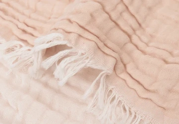 Пледик Jollein Fringe Moonstone & Ivory GOTS, 75x100 см купить в Кишиневе. Фото 5