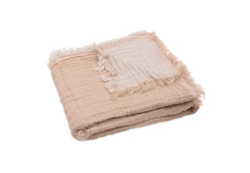 Пледик Jollein Fringe Moonstone & Ivory GOTS, 75x100 см купить в Кишиневе. Фото 3