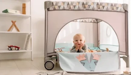 Кроватка манеж Lionelo Lene Blue Navy купить в Кишиневе. Фото 4