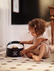 Oliță pentru copii BabyBjorn Smart Potty Deep Black/White, 6 luni + cumpăra în Chișinau. Foto 2