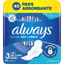 Absorbante Always Ultra Day and Night 3, 40 buc. cumpăra în Chișinau. Foto 1