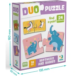 Puzzle educativ Dodo DUO Mothers and babies, 24 elemente cumpăra în Chișinau. Foto 3