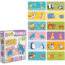 Puzzle educativ Dodo DUO Mothers and babies, 24 elemente cumpăra în Chișinau. Foto 2