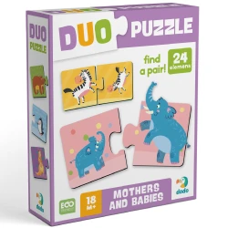 Puzzle educativ Dodo DUO Mothers and babies, 24 elemente cumpăra în Chișinau. Foto 1