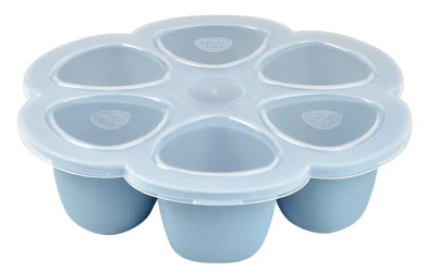 Recipient ermetic din silicon Beaba Windy Blue, 6x90 ml cumpăra în Chișinau. Foto 1