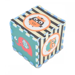 Covoraş pentru copii Moni Puzzle Elephant&Owl Multicolor, 31x31x1 cm, 9 buc. cumpăra în Chișinau. Foto 3