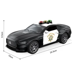 Mașină de poliție americană Wenyi cu inerție (lumină/sunet), scara 1:18 cumpăra în Chișinau. Foto 4