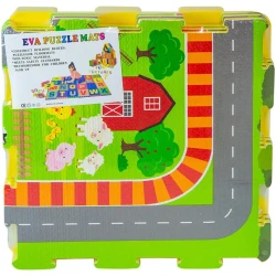 Covoras pentru copii New World Autostrada Multicolor, 96x64 cm, 6 buc. cumpăra în Chișinau. Foto 1