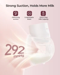 Pompa de sân electrică dubla Momcozy S12 Pro Quick Pink cumpăra în Chișinau. Foto 3