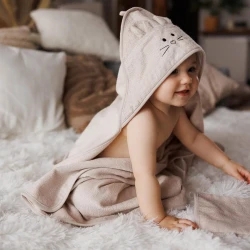Банное полотенце BabyOno Mouse Beige, 100x100 см купить в Кишиневе. Фото 6
