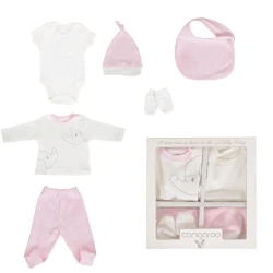 Комплект из 6 штук Moni Milky Way Pink (0-3М) купить в Кишиневе. Фото 2