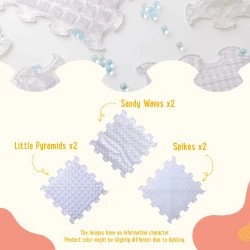Covoraș ortopedic pentru copii Ortoto Puzzle Ice Relaxing Massage, 30×30 cm, 6 buc. cumpăra în Chișinau. Foto 2