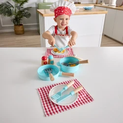 Игровой набор повар Hape Little Chef Cooking & Serve купить в Кишиневе. Фото 3