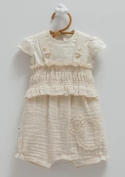 Комбинезон Caramell Lace Flowers Beige & Cream (3-6М) купить в Кишиневе. Фото 1
