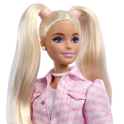 Păpușa Barbie Deluxe Style Fashionistă în costum denim roz, JJN69 cumpăra în Chișinau. Foto 4