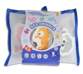 Игрушки для ванны Moni Puzzle Sea Animals, 9 шт. купить в Кишиневе. Фото 1