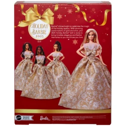 Păpușă de colecție Barbie Holiday 2025 blondă, 32 cm cumpăra în Chișinau. Foto 8