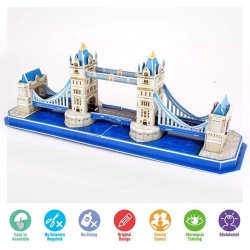 Puzzle 3D Cubic Fun Tower Bridge, 32 de piese cumpăra în Chișinau. Foto 5