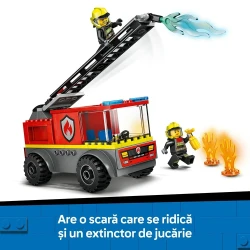 Конструкторы Lego City Fire Ladder Truck, 82 элемента купить в Кишиневе. Фото 6