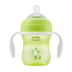 Cană cu tetină moale Chicco Transition Neutral (4 luni+), 200 ml în sort. cumpăra în Chișinau. Foto 2