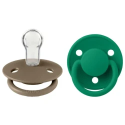 Круглые силиконовые соски Bibs De Lux Dark Oak & Evergreen (0-36 мес.), 2 шт. купить в Кишиневе. Фото 2