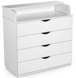 Set Pătuț Kuzea Miya White + Comoda-măsuță de înfășat HappyBaby Standart 800 PAL White cumpăra în Chișinau. Foto 5