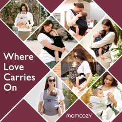 Marsupiu Momcozy PureHug Cotton Black cumpăra în Chișinau. Foto 8