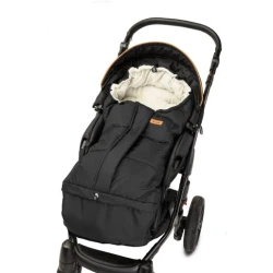 Husă de iarnă pentru cărucior Sensillo 3 in 1 Polar Black/Beige 100x45 cm cumpăra în Chișinau. Foto 3