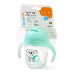 Cană cu pai BabyOno (6+ luni) 240 ml Mentă cumpăra în Chișinau